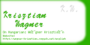 krisztian wagner business card